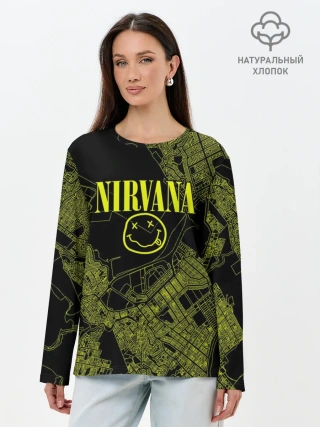 Лонгслив женский. Хлопок / Nirvana | Нирвана