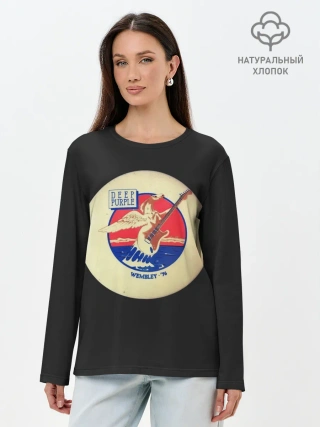 Лонгслив женский. Хлопок / Deep Purple