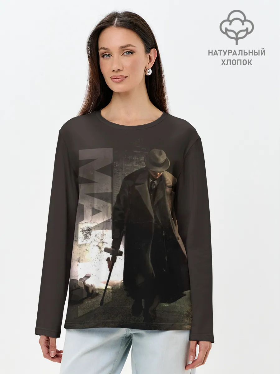 Лонгслив женский. Хлопок / Mafia