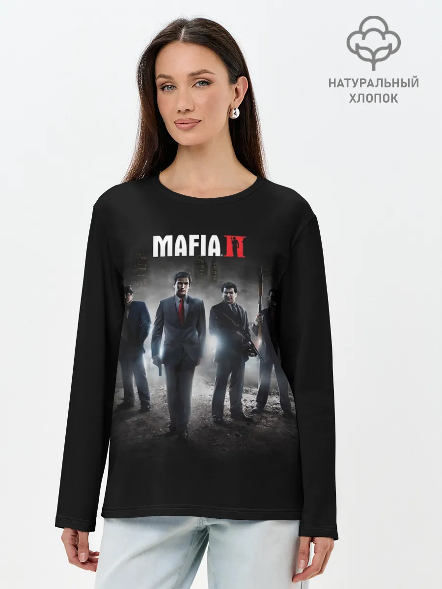 Лонгслив женский. Хлопок / Mafia