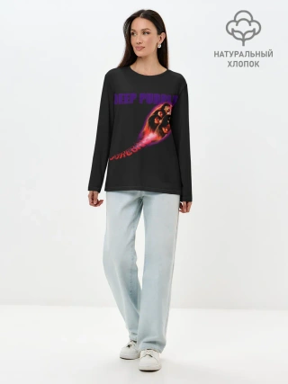 Лонгслив женский. Хлопок / Deep Purple