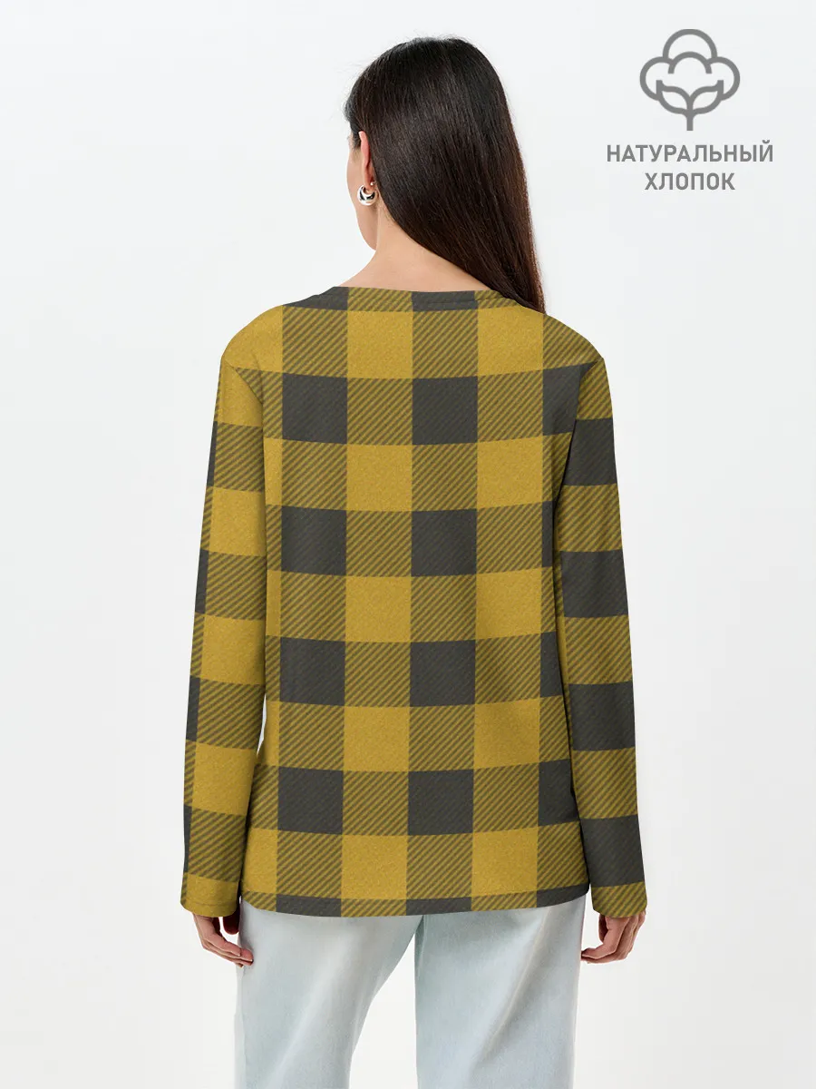 Лонгслив женский. Хлопок / Жираф