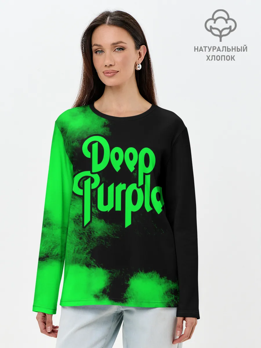 Лонгслив женский. Хлопок / Deep Purple