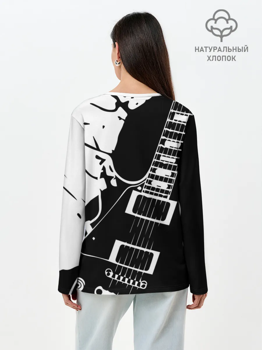 Лонгслив женский. Хлопок / Deep Purple