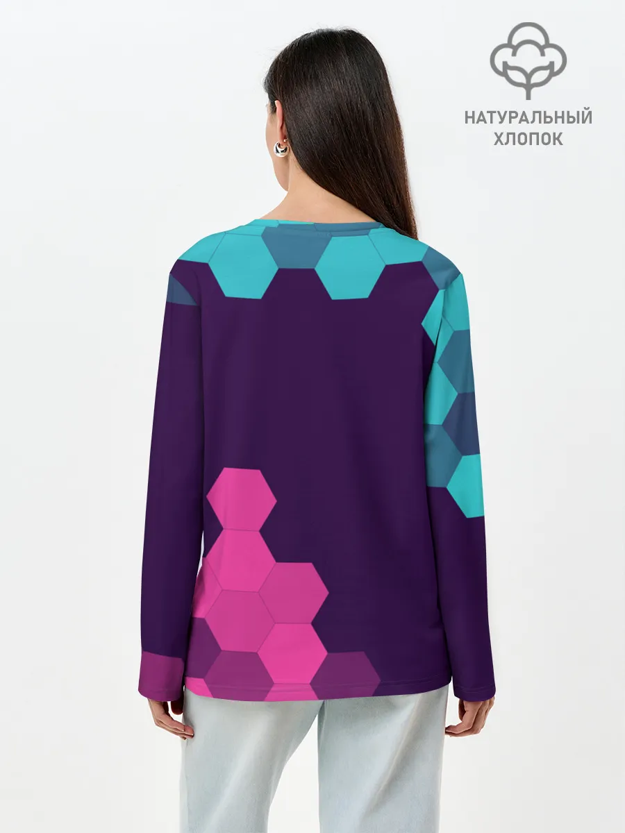 Лонгслив женский. Хлопок / FALL GUYS / ФОЛ ГАЙС