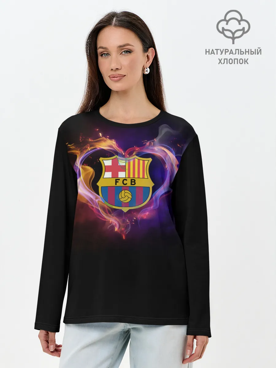 Лонгслив женский. Хлопок / Barcelona