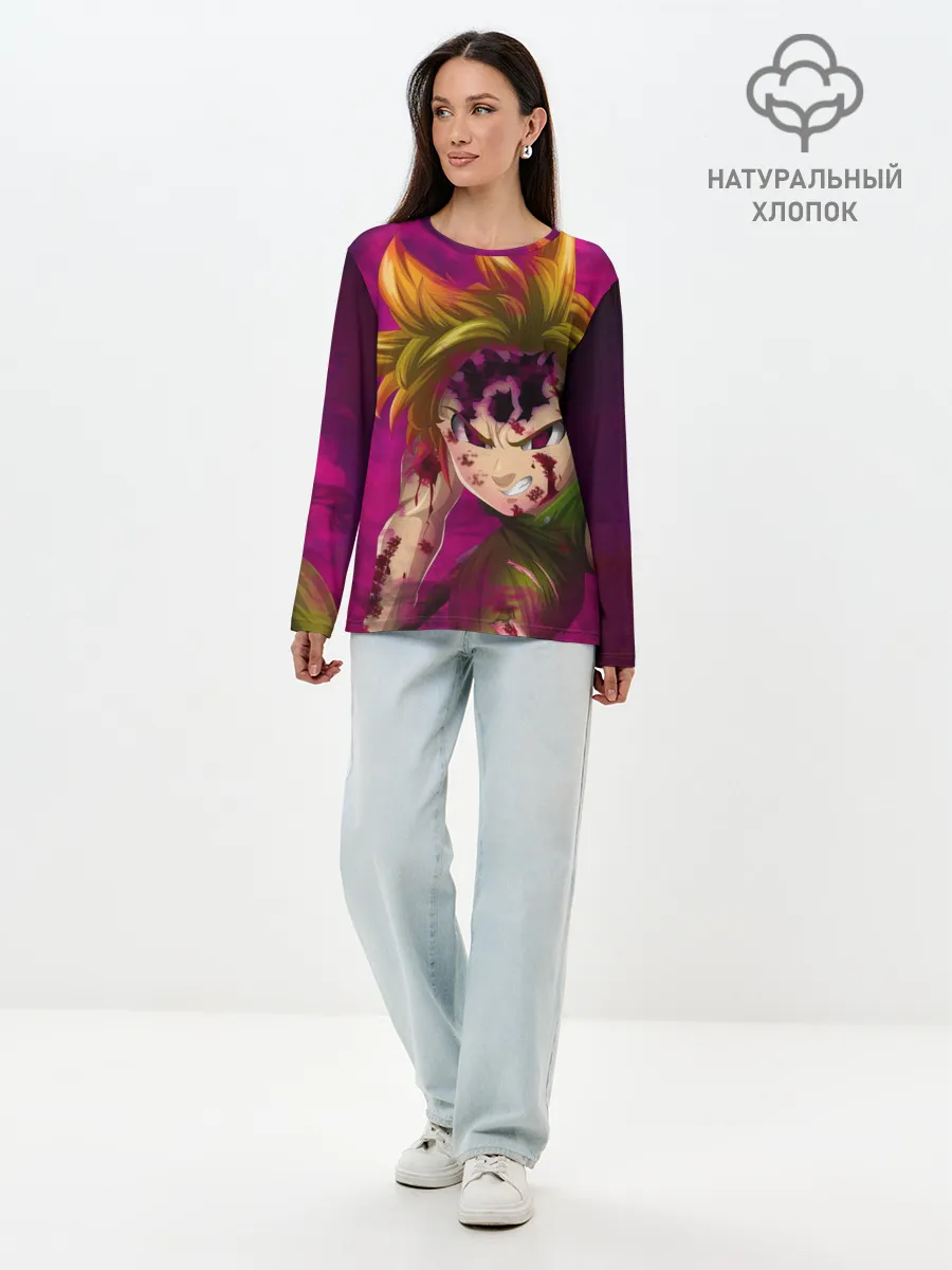 Лонгслив женский. Хлопок / Мелиодас