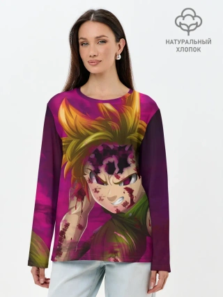 Лонгслив женский. Хлопок / Мелиодас