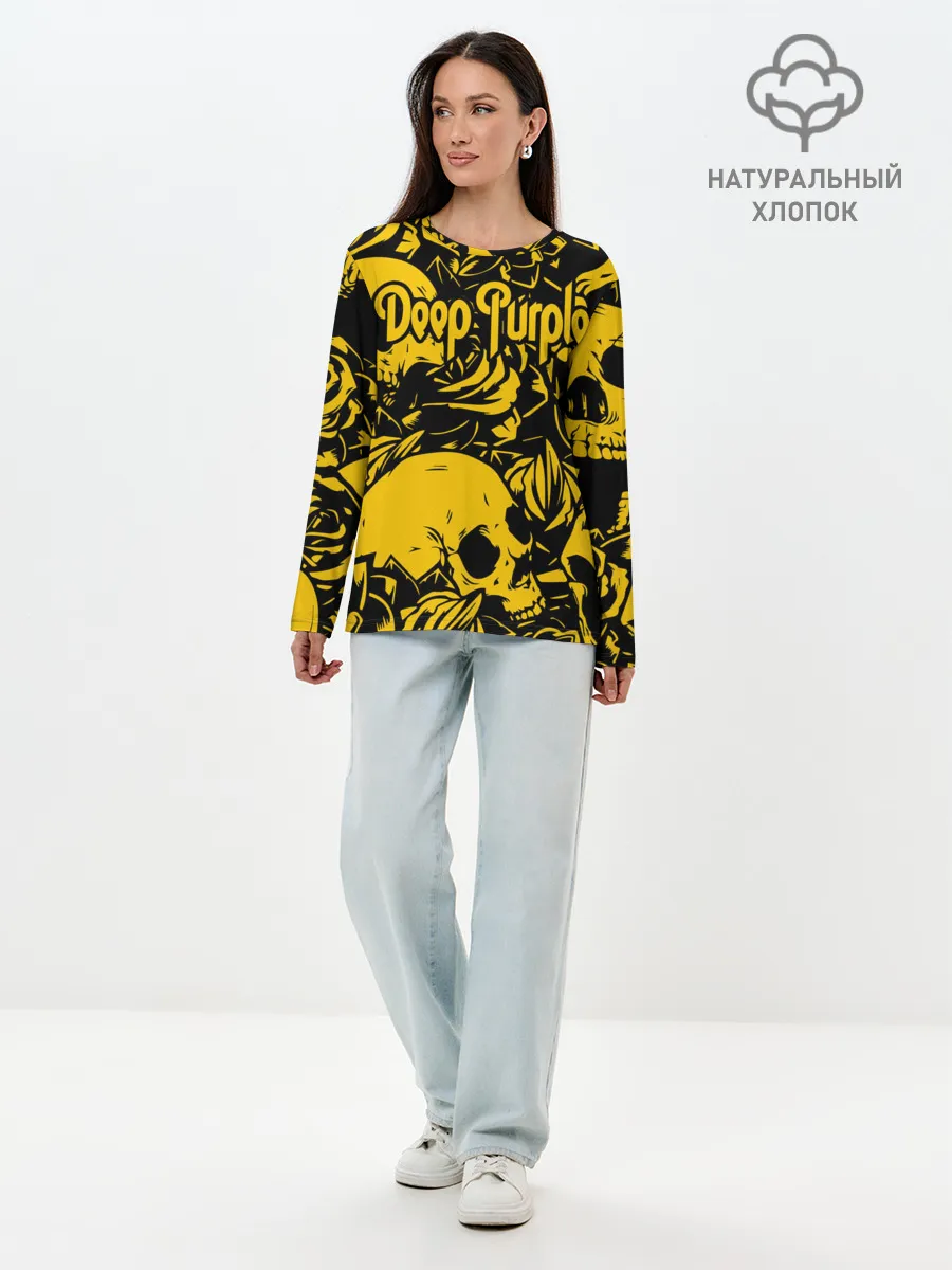 Лонгслив женский. Хлопок / Deep Purple