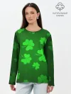 Лонгслив женский. Хлопок / Клевер