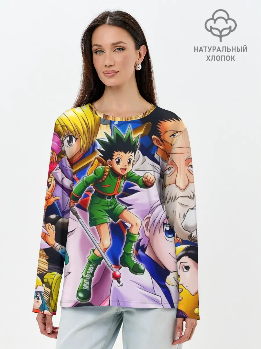 Лонгслив женский. Хлопок / Hunter/Хантер