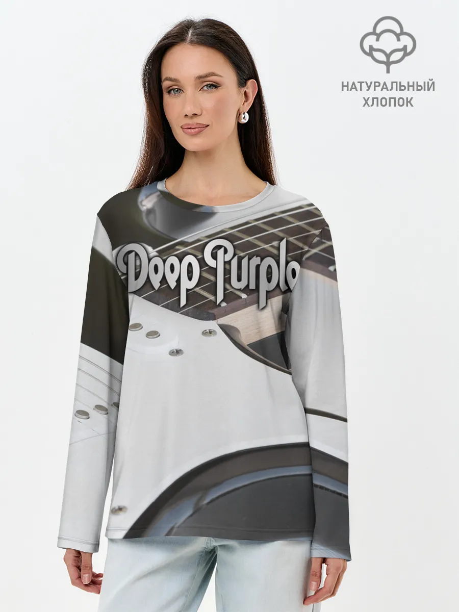 Лонгслив женский. Хлопок / Deep Purple