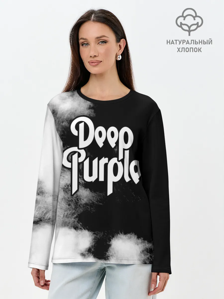 Лонгслив женский. Хлопок / Deep Purple