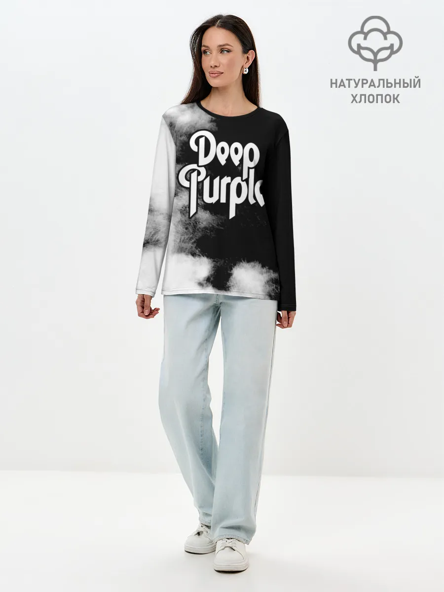Лонгслив женский. Хлопок / Deep Purple