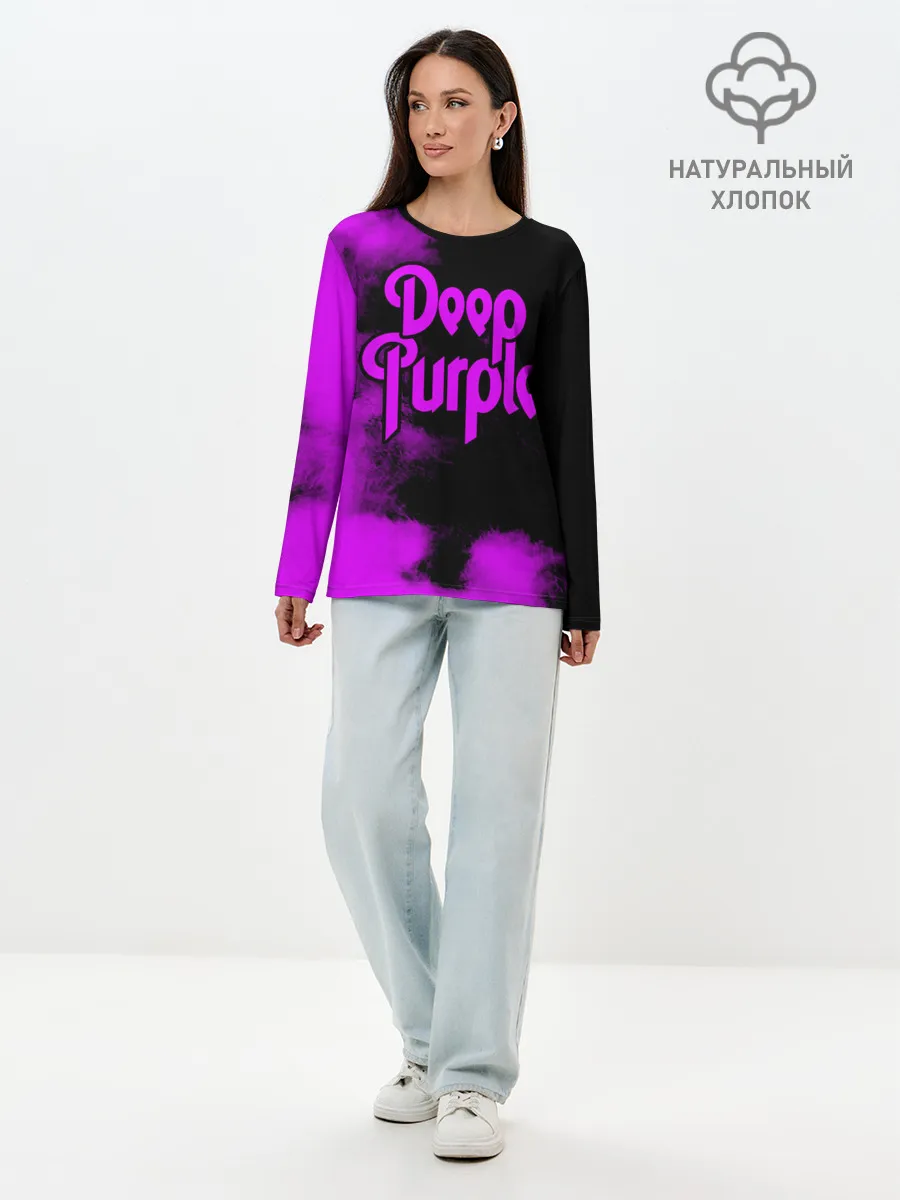 Лонгслив женский. Хлопок / Deep Purple