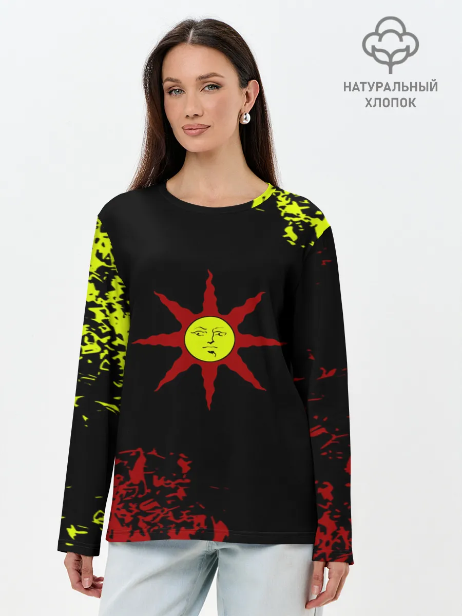 Лонгслив женский. Хлопок / Dark Souls