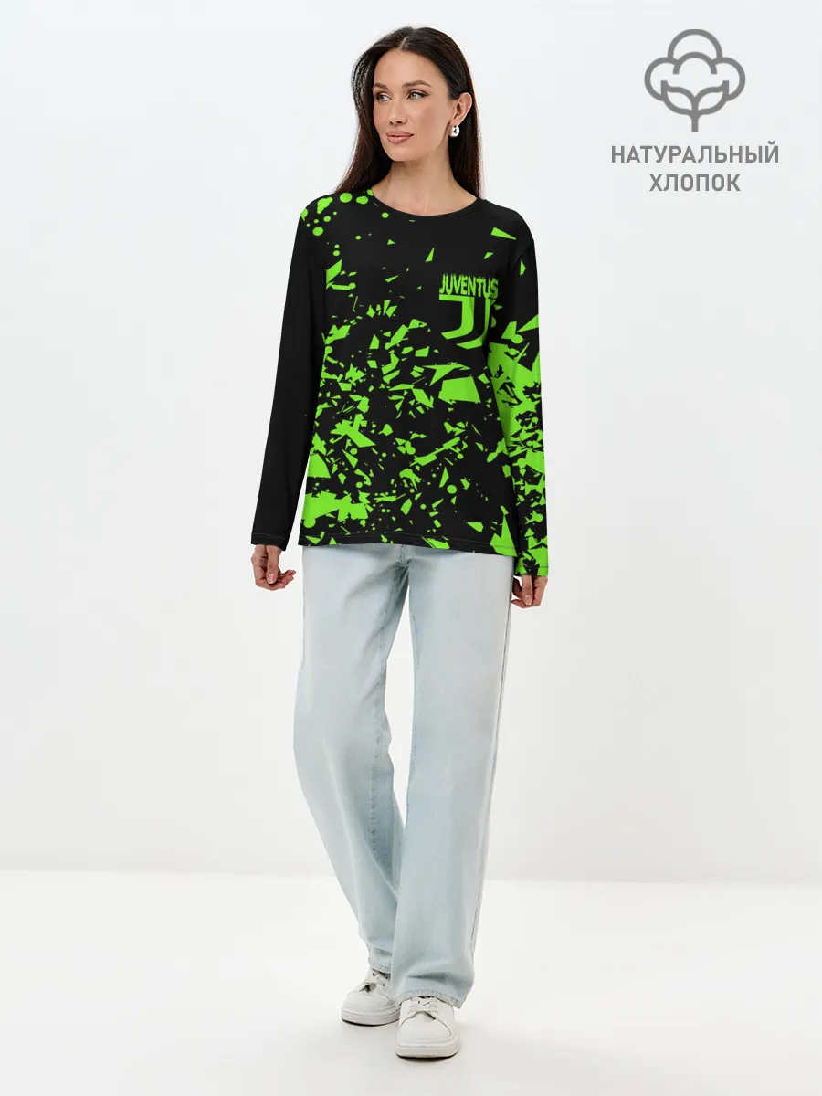 Лонгслив женский. Хлопок / JUVENTUS