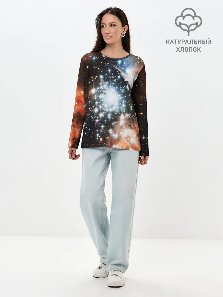 Лонгслив женский. Хлопок / COSMO STAR