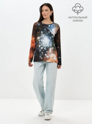 Лонгслив женский. Хлопок / COSMO STAR