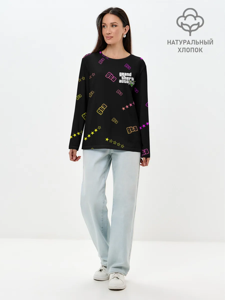 Лонгслив женский. Хлопок / GTA 5 / ГТА 5