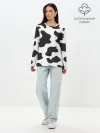 Лонгслив женский. Хлопок / COW PRINT