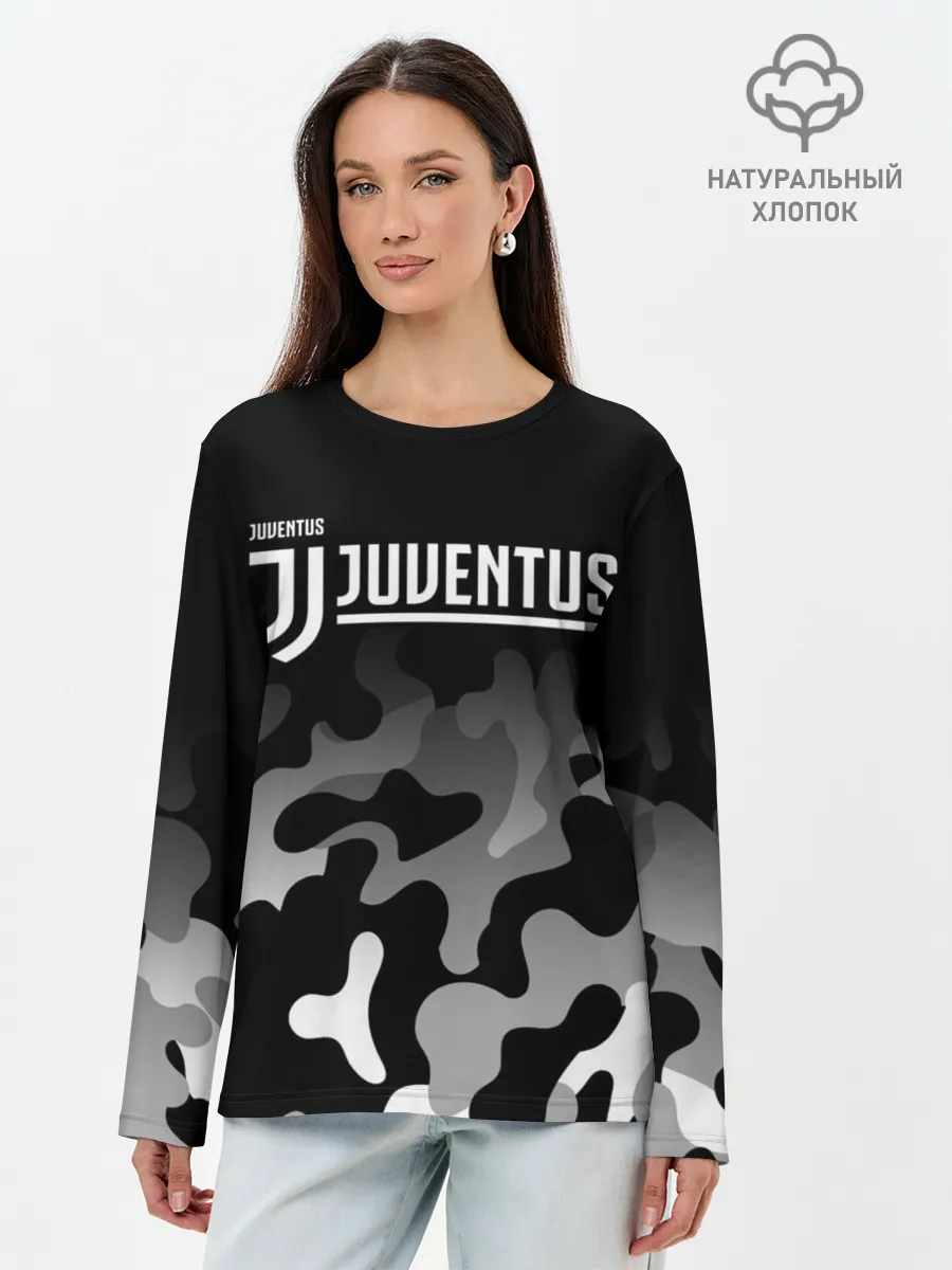 Лонгслив женский. Хлопок / JUVENTUS / ЮВЕНТУС