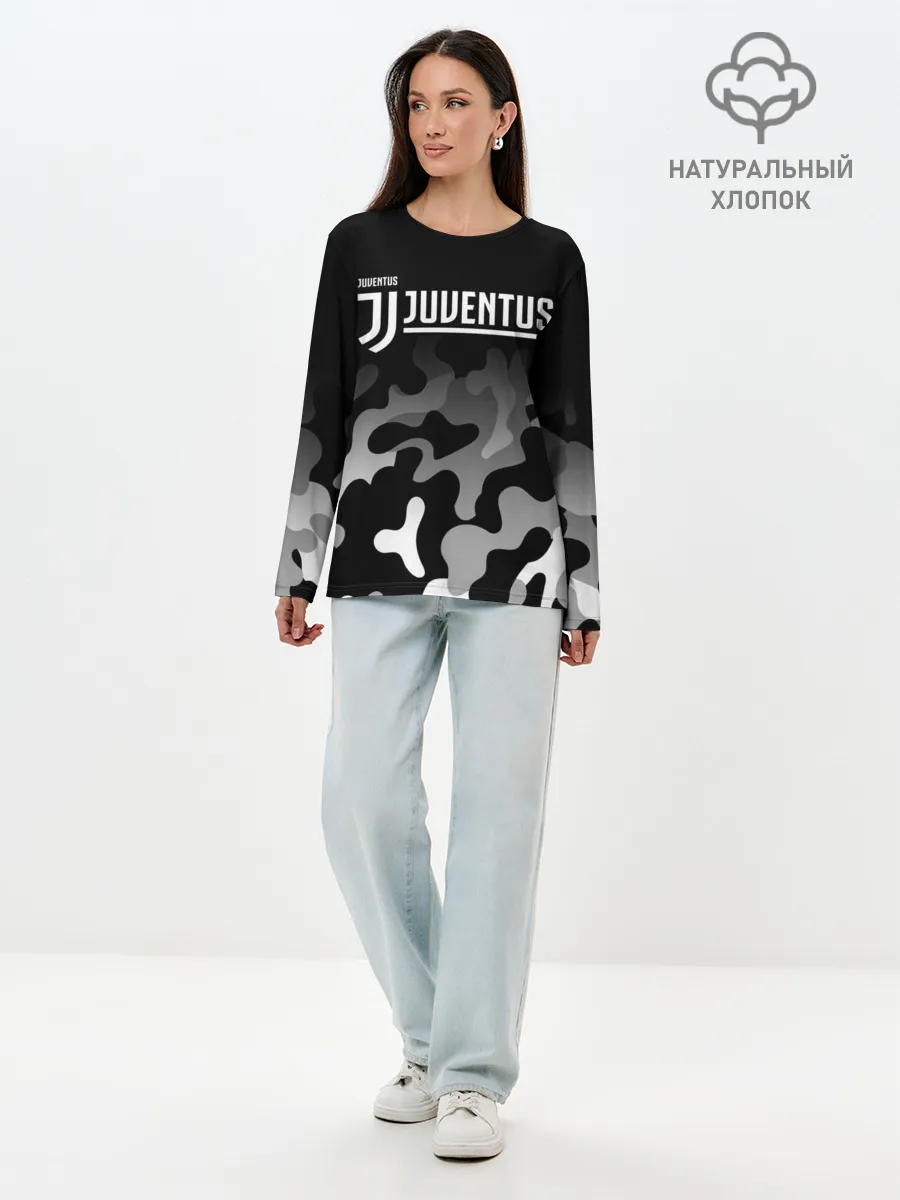 Лонгслив женский. Хлопок / JUVENTUS / ЮВЕНТУС