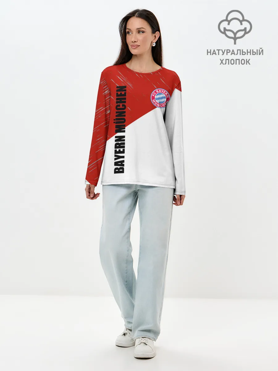 Лонгслив женский. Хлопок / Бавария