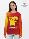 Лонгслив женский. Хлопок / ПИКАЧУ / PIKACHU