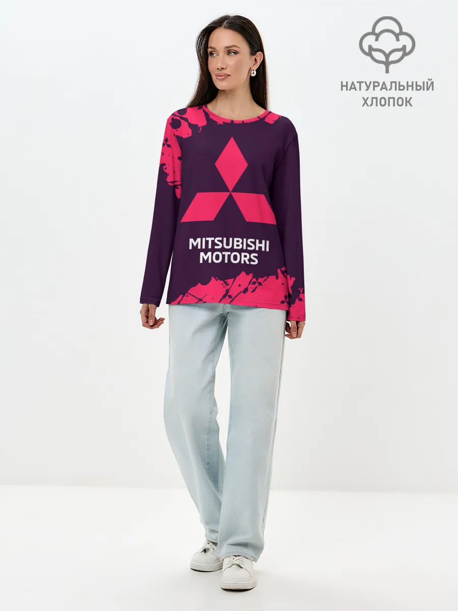 Лонгслив женский. Хлопок / MITSUBISHI / МИТСУБИСИ