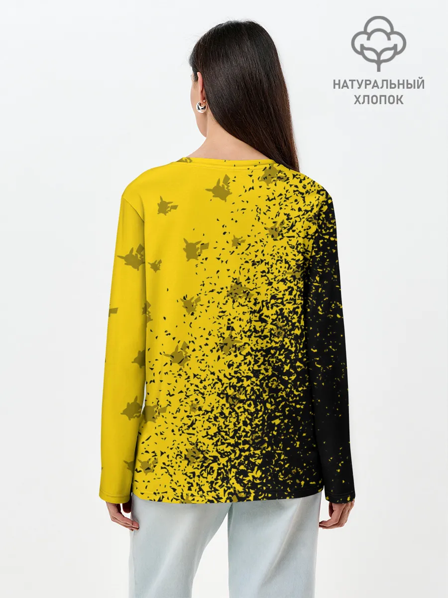 Лонгслив женский. Хлопок / ПИКАЧУ / PIKACHU