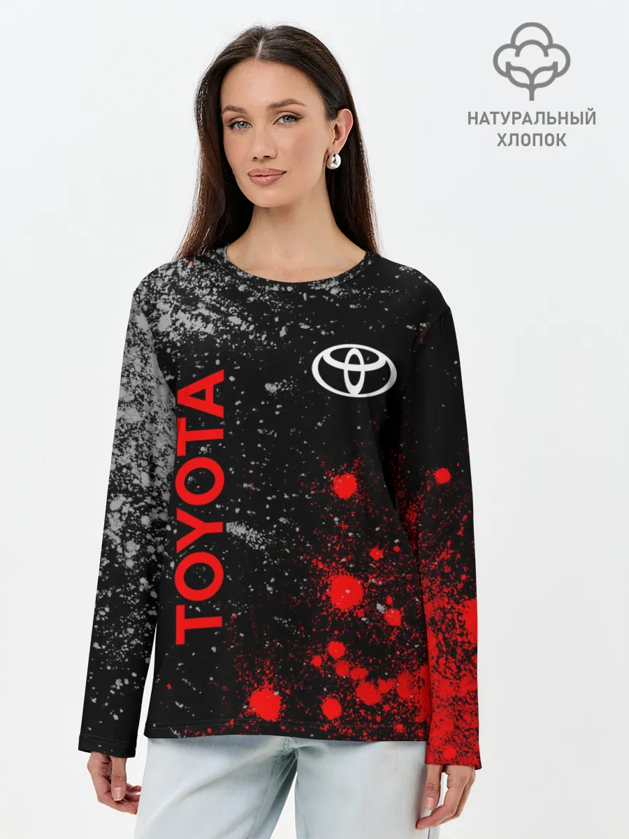 Лонгслив женский. Хлопок / TOYOTA / ТОЙОТА