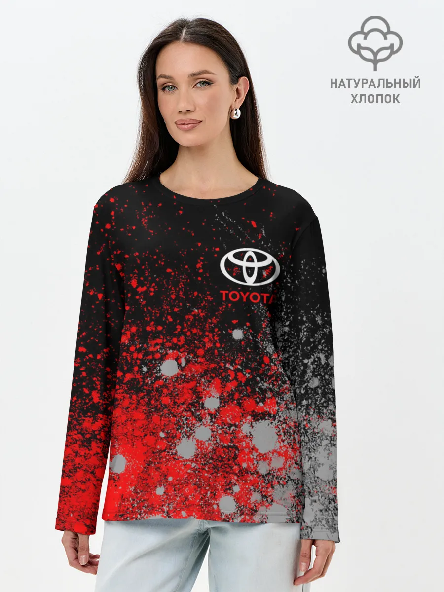Лонгслив женский. Хлопок / TOYOTA / ТОЙОТА