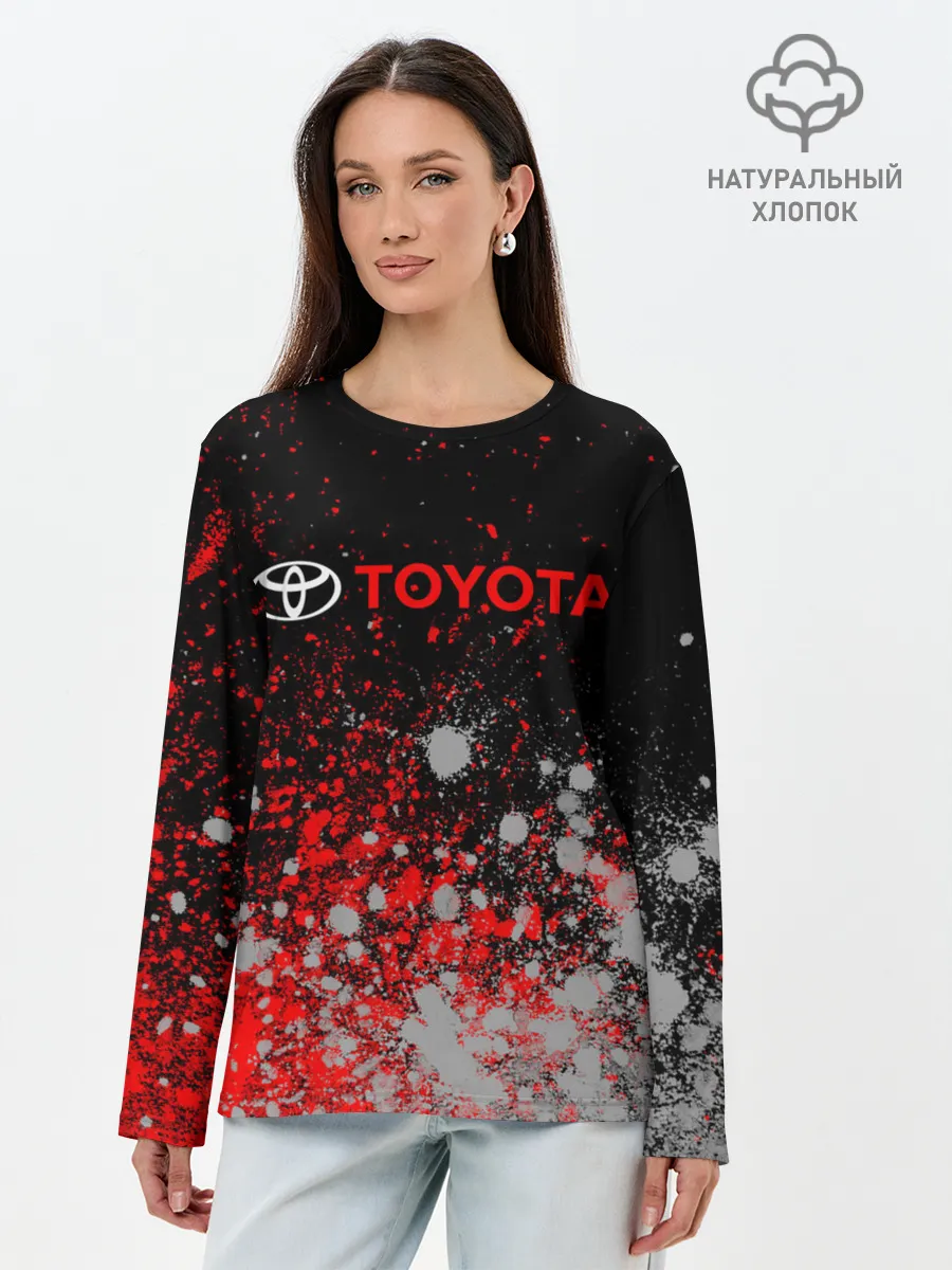 Лонгслив женский. Хлопок / TOYOTA / ТОЙОТА