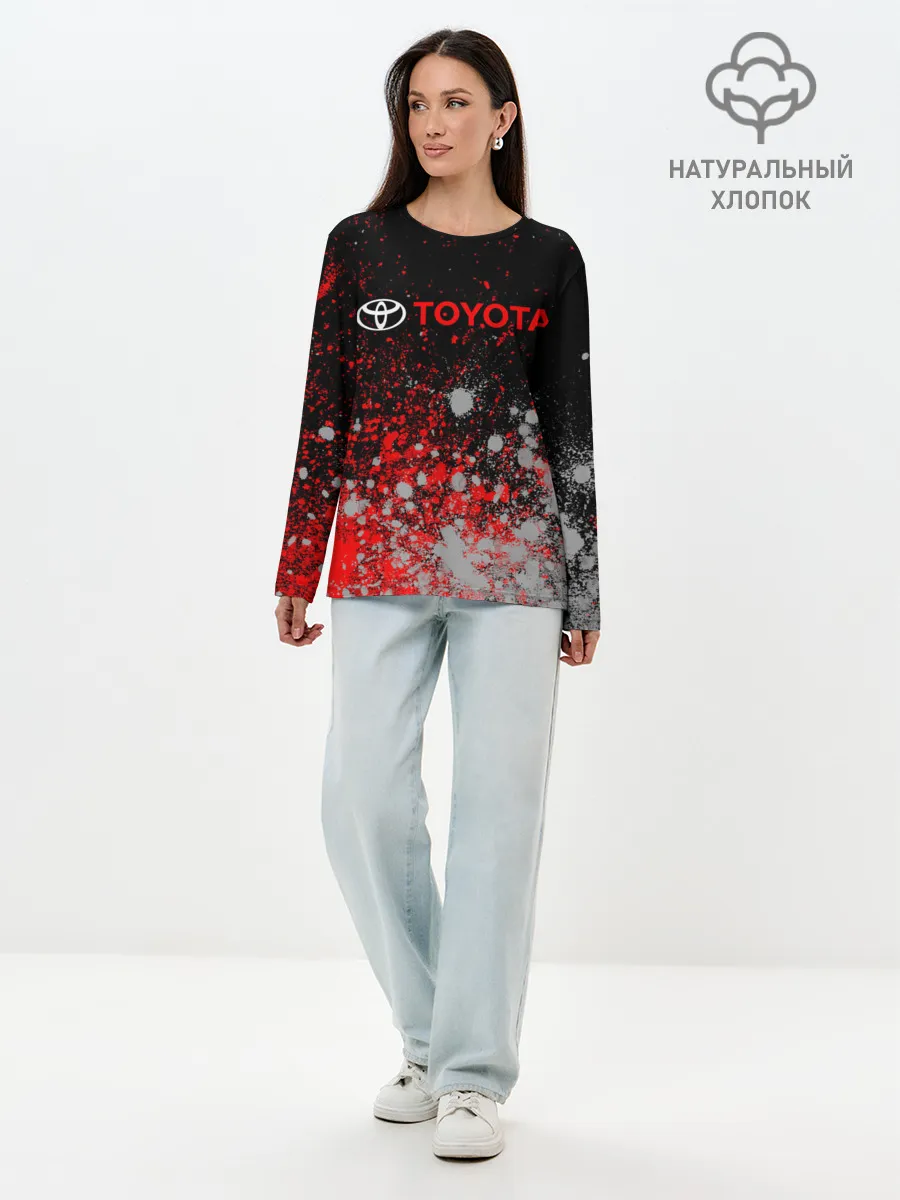 Лонгслив женский. Хлопок / TOYOTA / ТОЙОТА