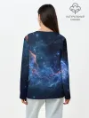 Лонгслив женский. Хлопок / Туманность