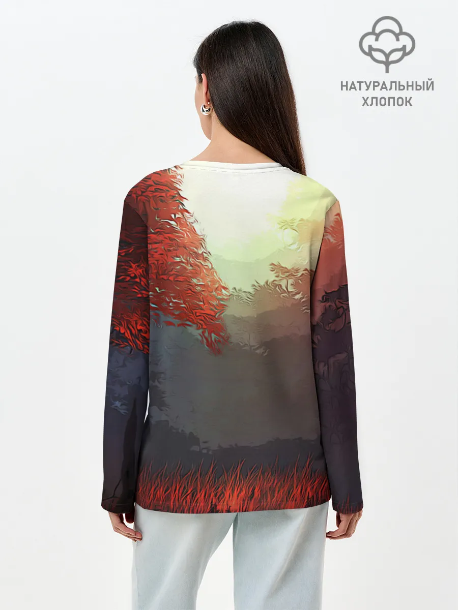 Лонгслив женский. Хлопок / Самурай