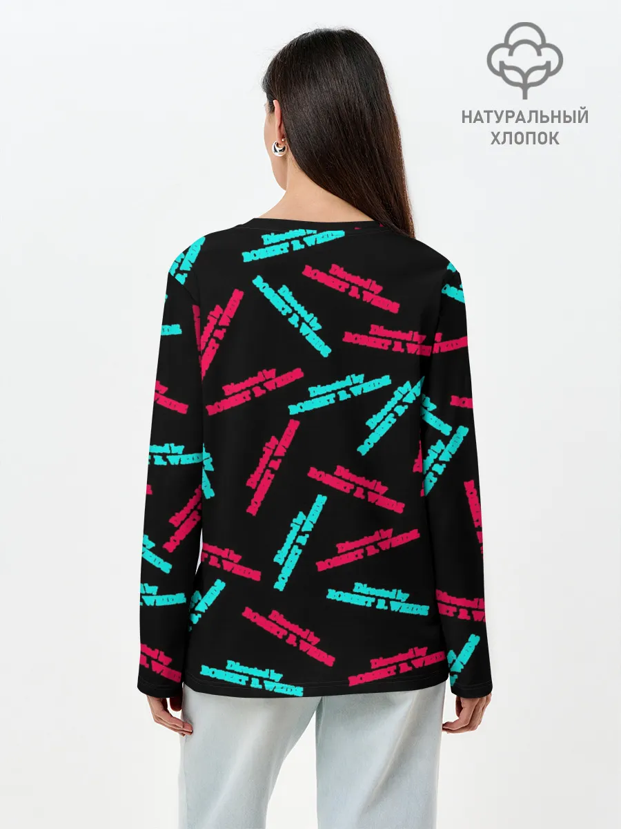 Лонгслив женский. Хлопок / Directed by R. B. Weide Glitch