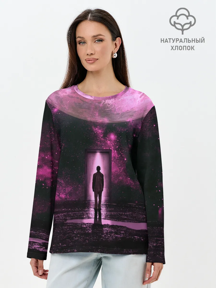 Лонгслив женский. Хлопок / Teleport