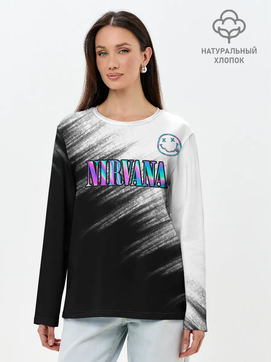 Лонгслив женский. Хлопок / nirvana