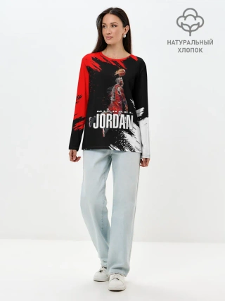Лонгслив женский. Хлопок / MICHAEL JORDAN