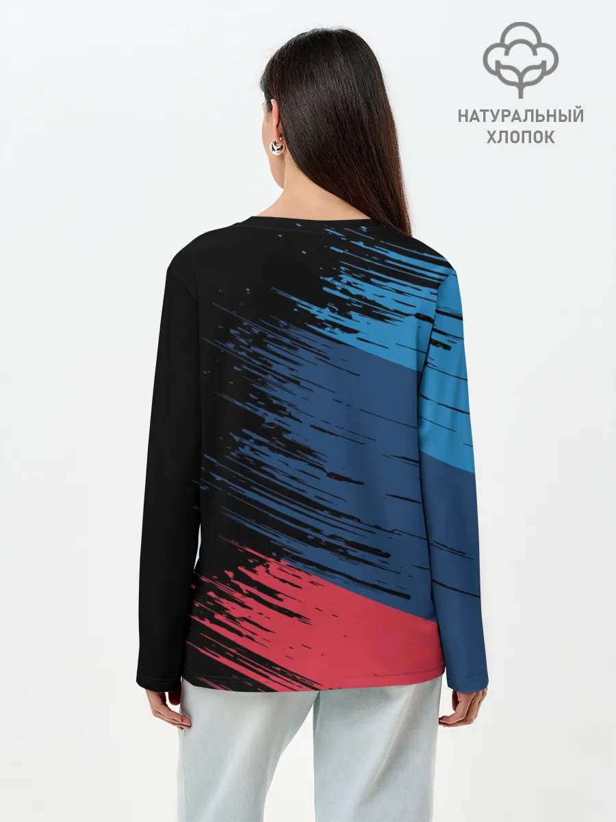 Лонгслив женский. Хлопок / BMW