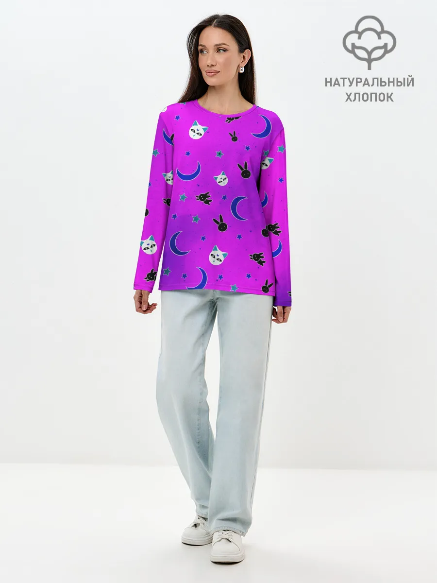 Лонгслив женский. Хлопок / GOTHIC SAILOR MOON