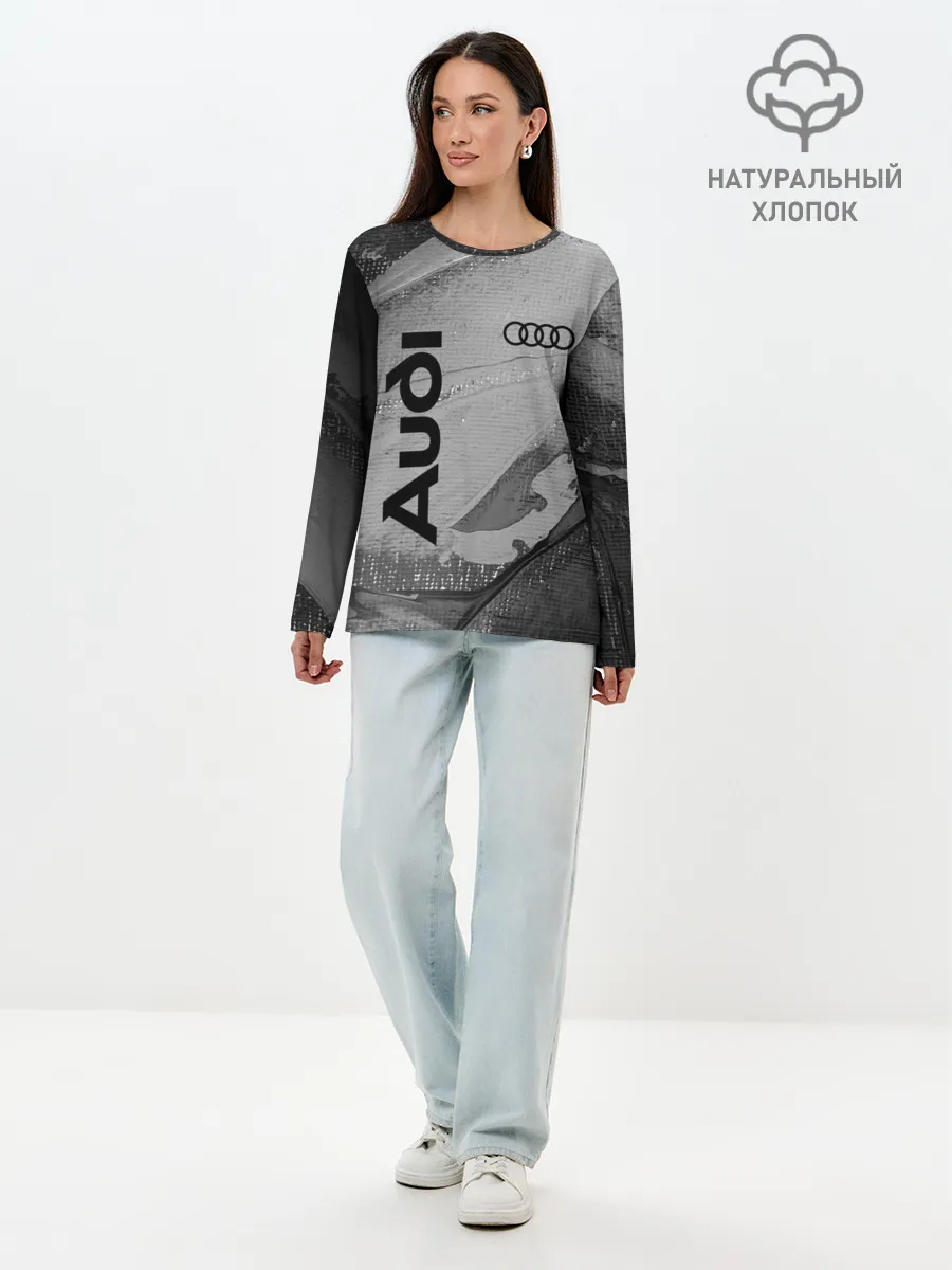 Лонгслив женский. Хлопок / AUDI / АУДИ