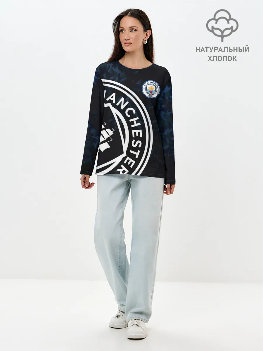Лонгслив женский. Хлопок / Manchester City