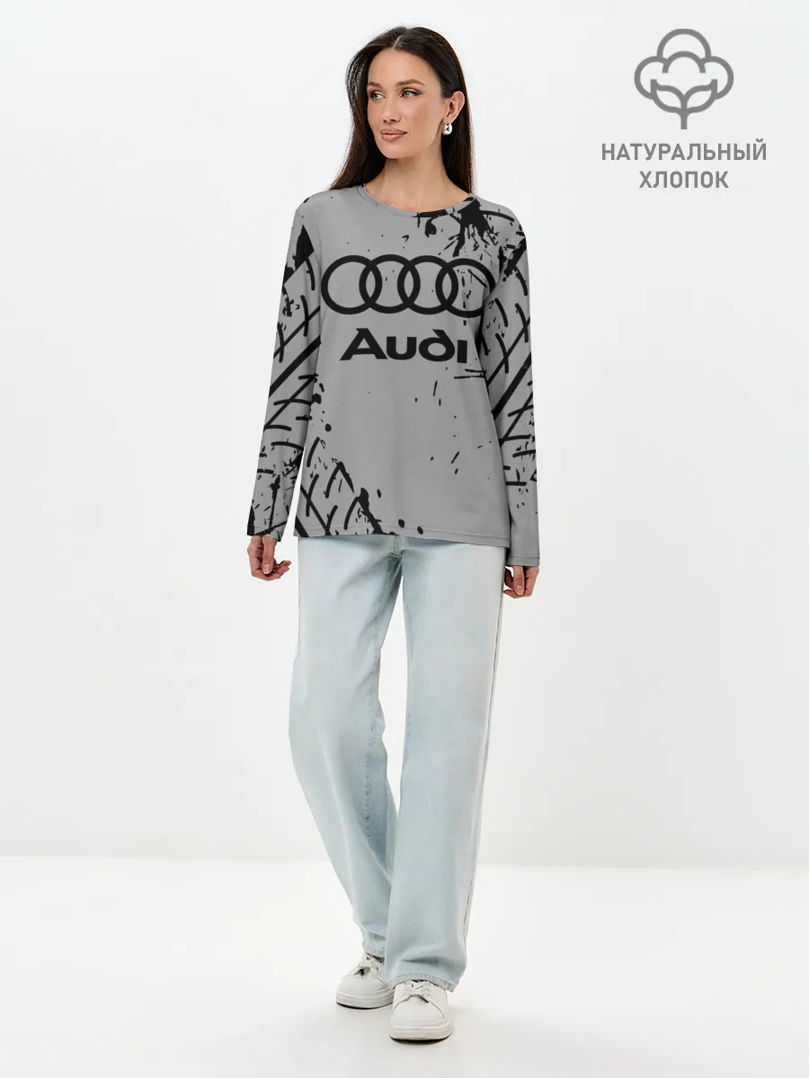 Лонгслив женский. Хлопок / AUDI / АУДИ
