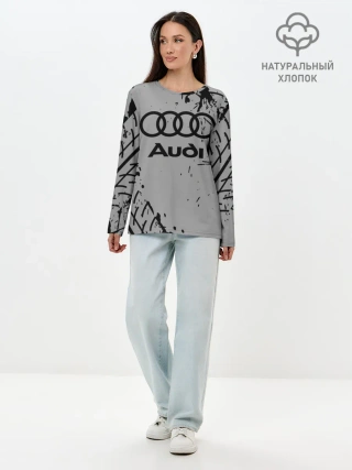 Лонгслив женский. Хлопок / AUDI / АУДИ