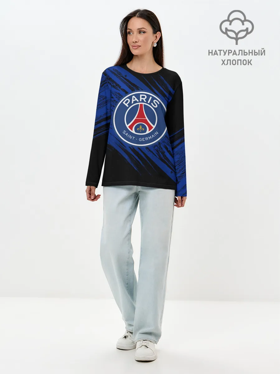 Лонгслив женский. Хлопок / ПСЖ