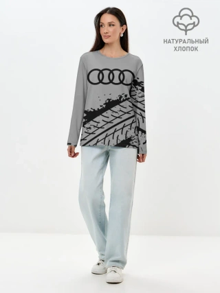 Лонгслив женский. Хлопок / AUDI / АУДИ