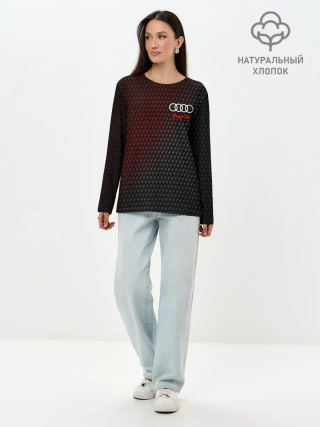 Лонгслив женский. Хлопок / AUDI / АУДИ